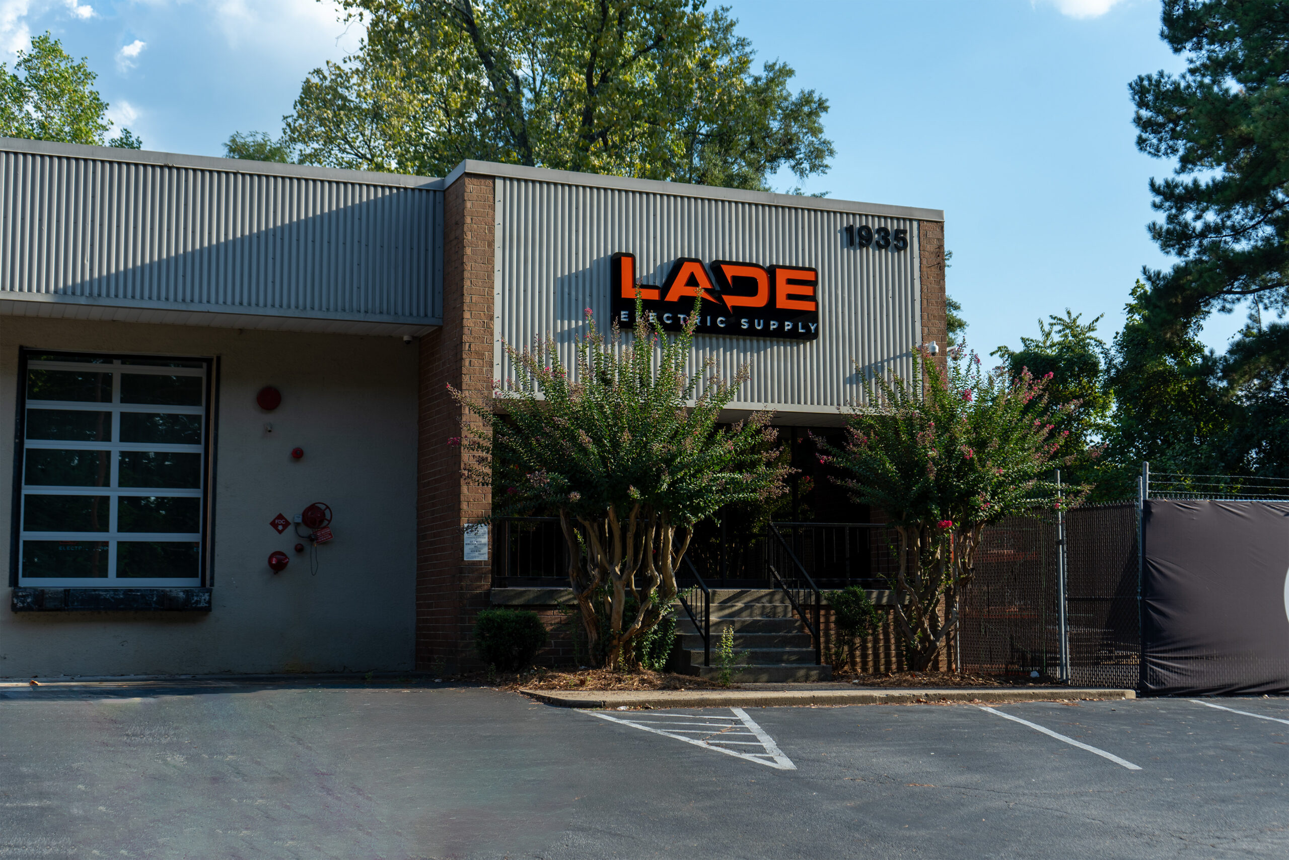 Main entrance to Lade Electric Supply in Marietta, GA